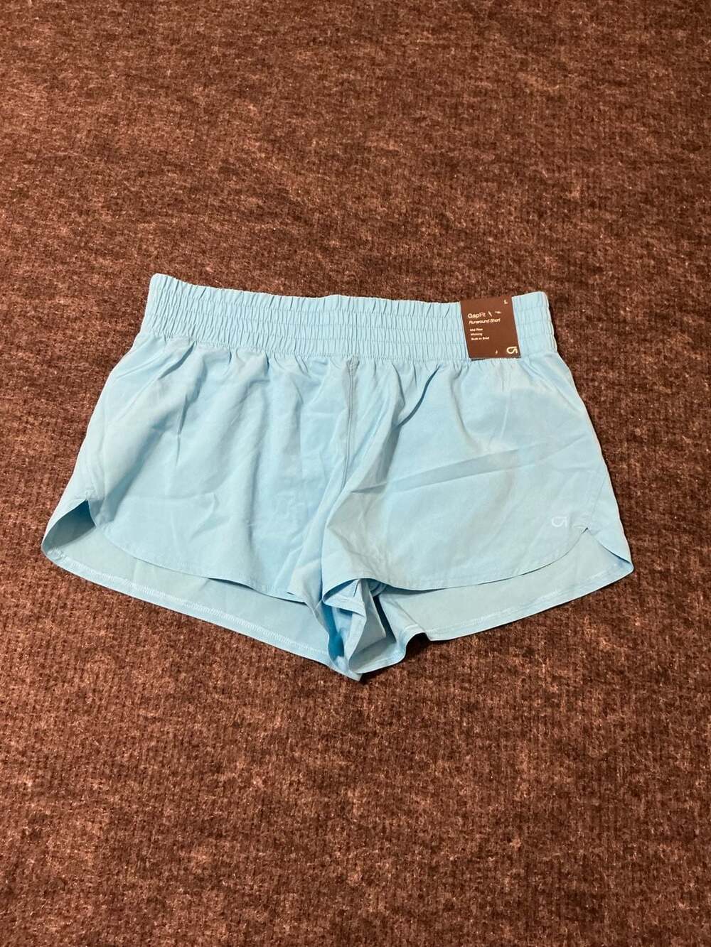 Gap Fit Runaround Athletic Running Shorts Womens Size Large Light Blue